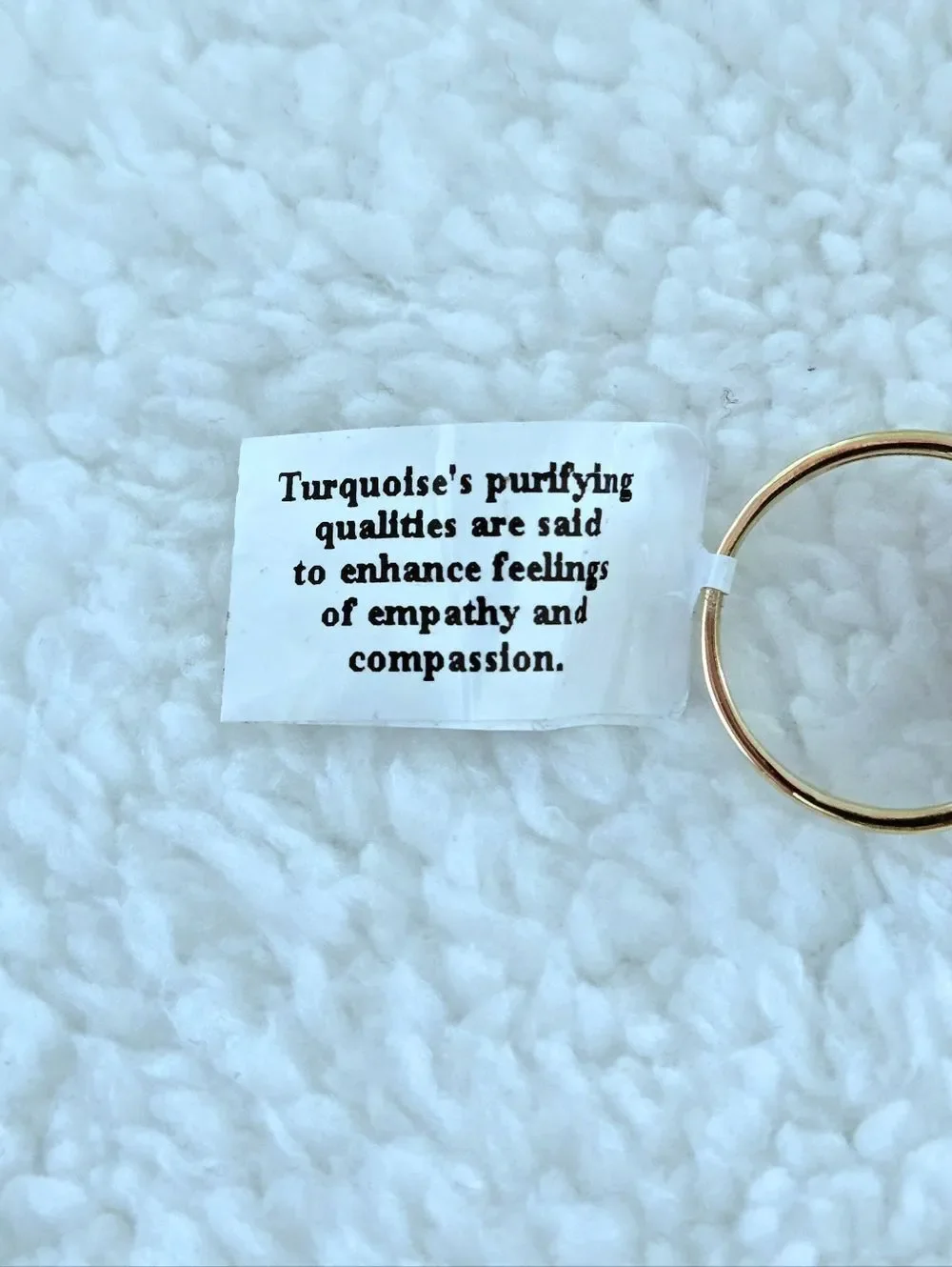 Shivam Misshapened Copper Turquoise Ring💍 - NWT